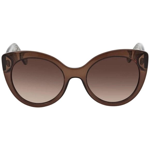 New Authentic Salvatore Ferragamo Brown Gradient Butterfly Ladies Sunglasses SF9 - Picture 1 of 5